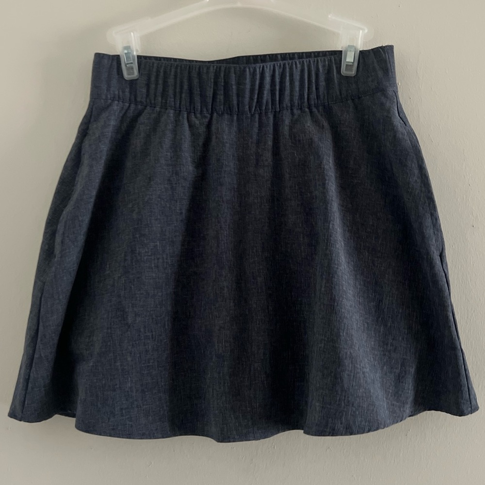 Talbots Petite Work Out Skirt w/ Pockets & Hidden Stretch Shorts Underneath Sz S